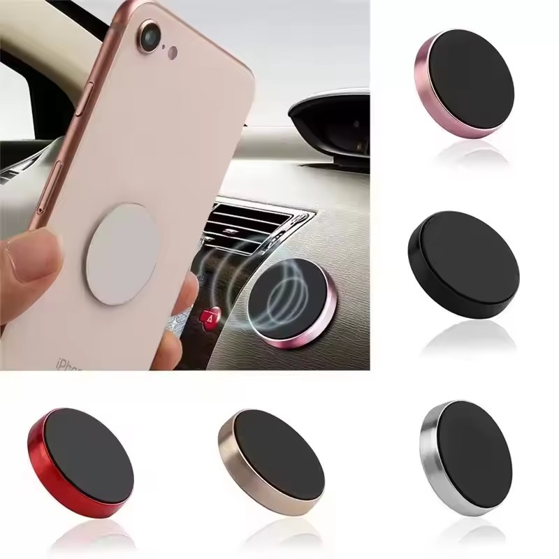 Phone Accessories Useful - ที่วางโทรศัพท์ในรถยนต์แบบแม่เหล็ก ที่วางโทรศัพท์ในรถยนต์แบบสากลสำหรับไอโฟน เสี่ยวมี่ หัวเว่ย ซัมซุงแดชบอร์ดติดผนังสติกเกอร์แม่เหล็กติดรถยนต์