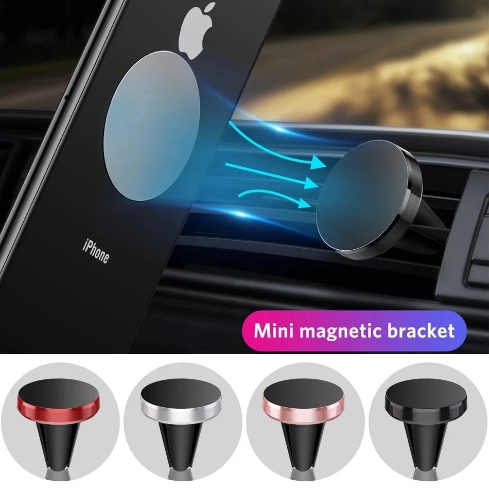 Phone Accessories Useful - ที่วางโทรศัพท์ในรถยนต์แบบแม่เหล็ก ติดตั้งช่องแอร์ ใช้ได้กับ iPhone 14 13